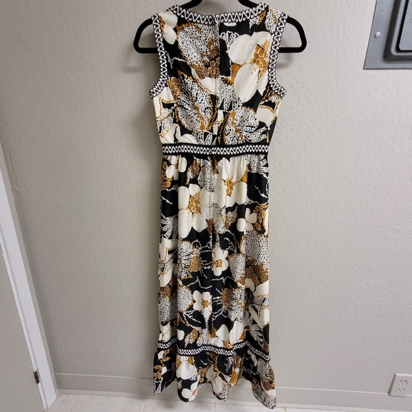 Vintage 1960's Alex Colman California bohemian maxi floral dress boho - Picture 4 of 16